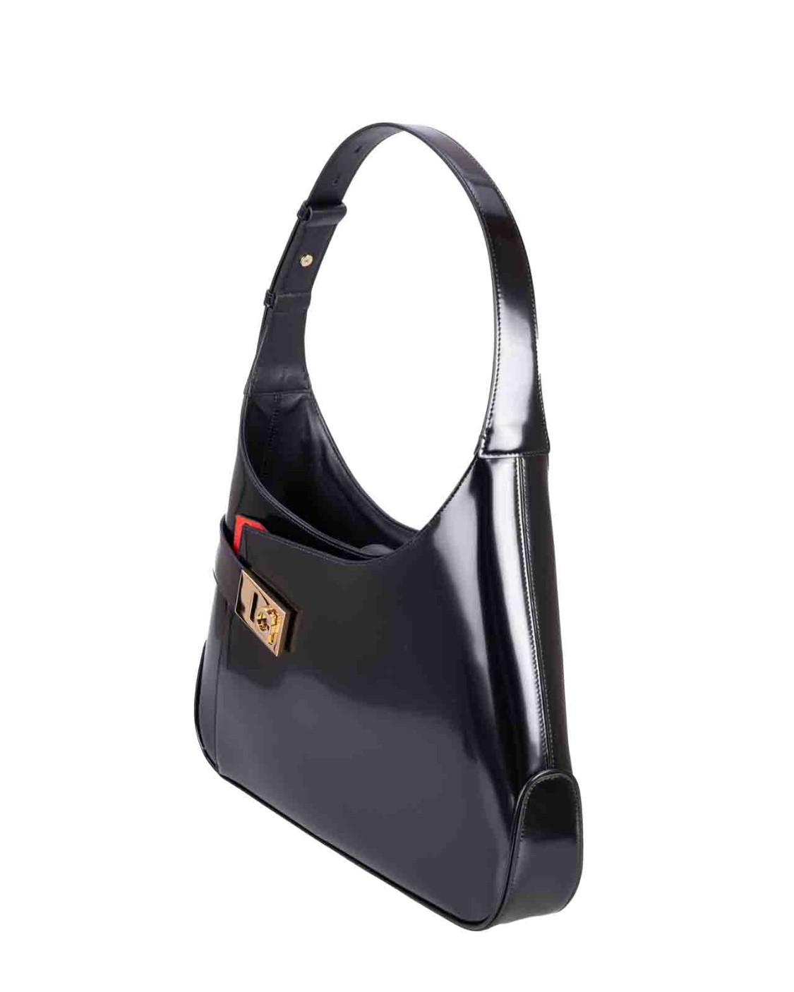 shop SALVATORE FERRAGAMO  Borsa: Salvatore Ferragamo borsa hobo a spalla.
Dettagli a contrasto. 
Presenta una linea stondata al fondo e una tasca asimmetrica sul davanti, fermata da fibbia con Gancini in finitura dorata ed enfatizzata dal soffietto rosso fiamma. 
Foderata internamente, è completata da tasca con zip e duplice fessura in pelle. Si chiude con ponte e magnete e si indossa a spalla grazie alla ampia tracolla regolabile in lunghezza.
Dimensioni: altezza 23.0 CM lunghezza 35.0 CM profondità 6.0 CM.
Composizione: 100% pelle di vitello.
Fabbricato in Italia.. 215492 766663-005 number 8068146